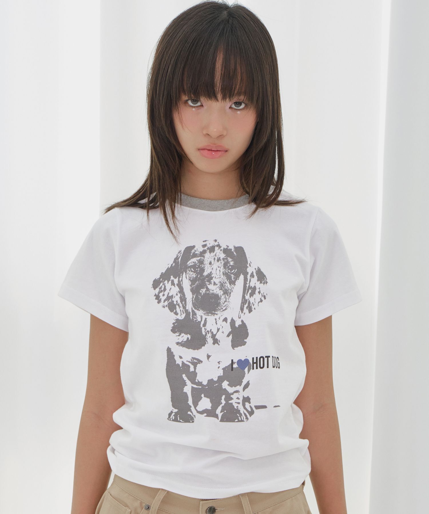 FANCY CLUB 我愛熱狗 T 恤 F26QB053WH