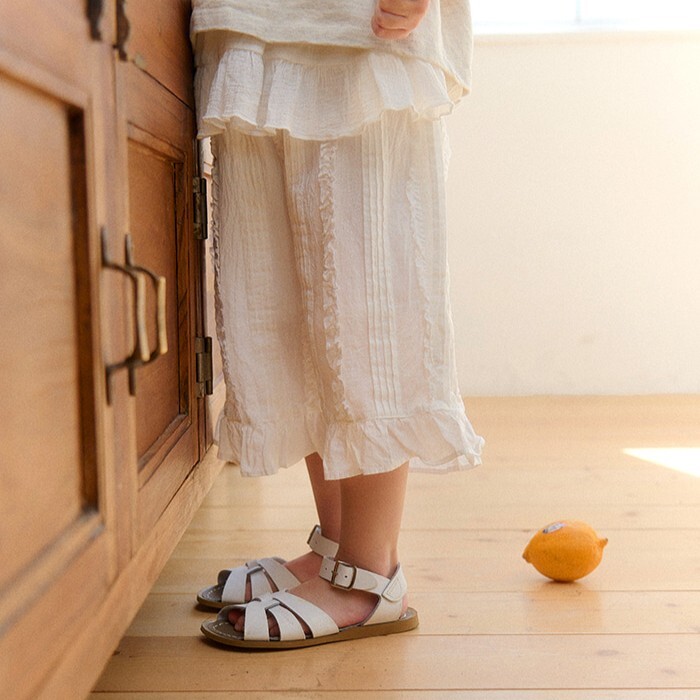 90-130 AM 設計師褶邊荷葉褲 2色