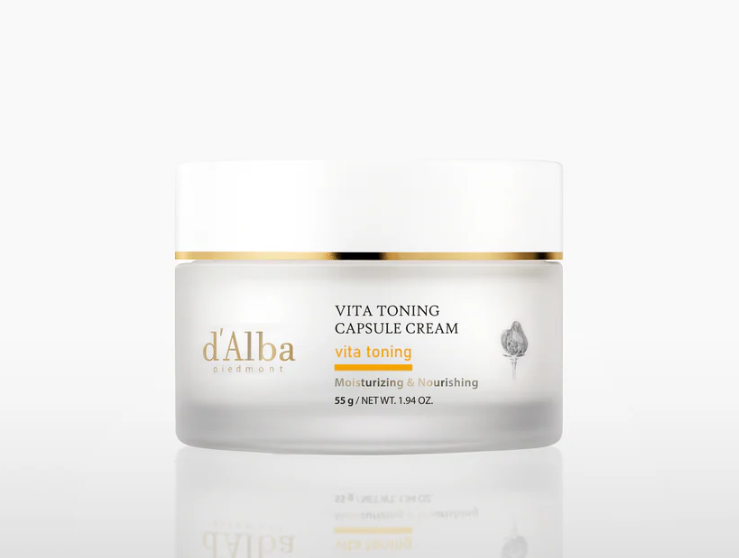 【入LIVECODE享直播限定最抵價！】【d'Alba品牌方邀請✨弘大封館 X 超正獨家優惠】d'Alba Vita Toning Capsule Cream 強效保濕膠囊白松露面霜 55g