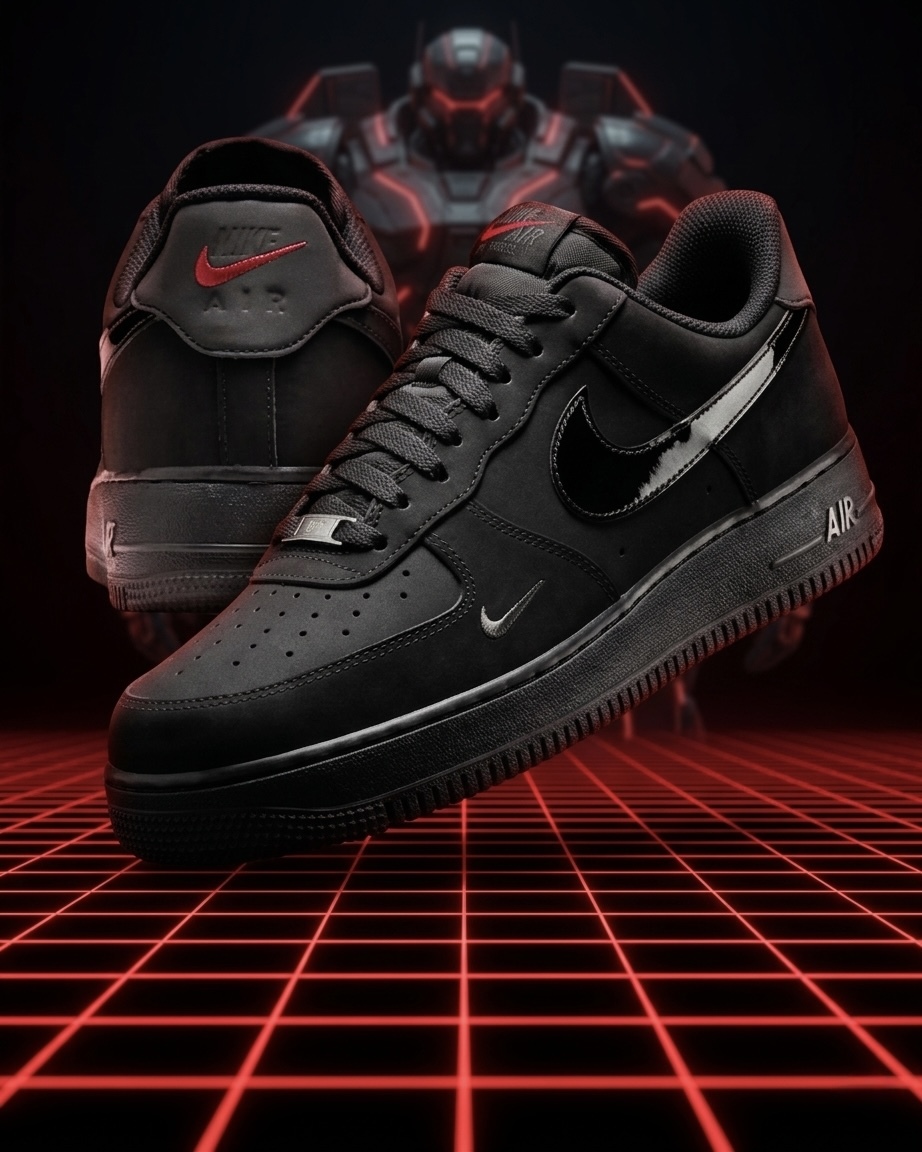 Nike Air Force 1”Red Tron” 國外限定 賽博龐克 黑紅武士 漆皮 黑紅限定色 IR0199010