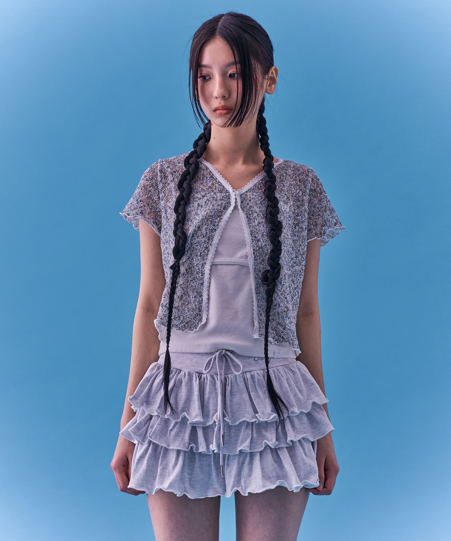 FANCY CLUB 澎澎衛衣迷你裙 F24QD874MG