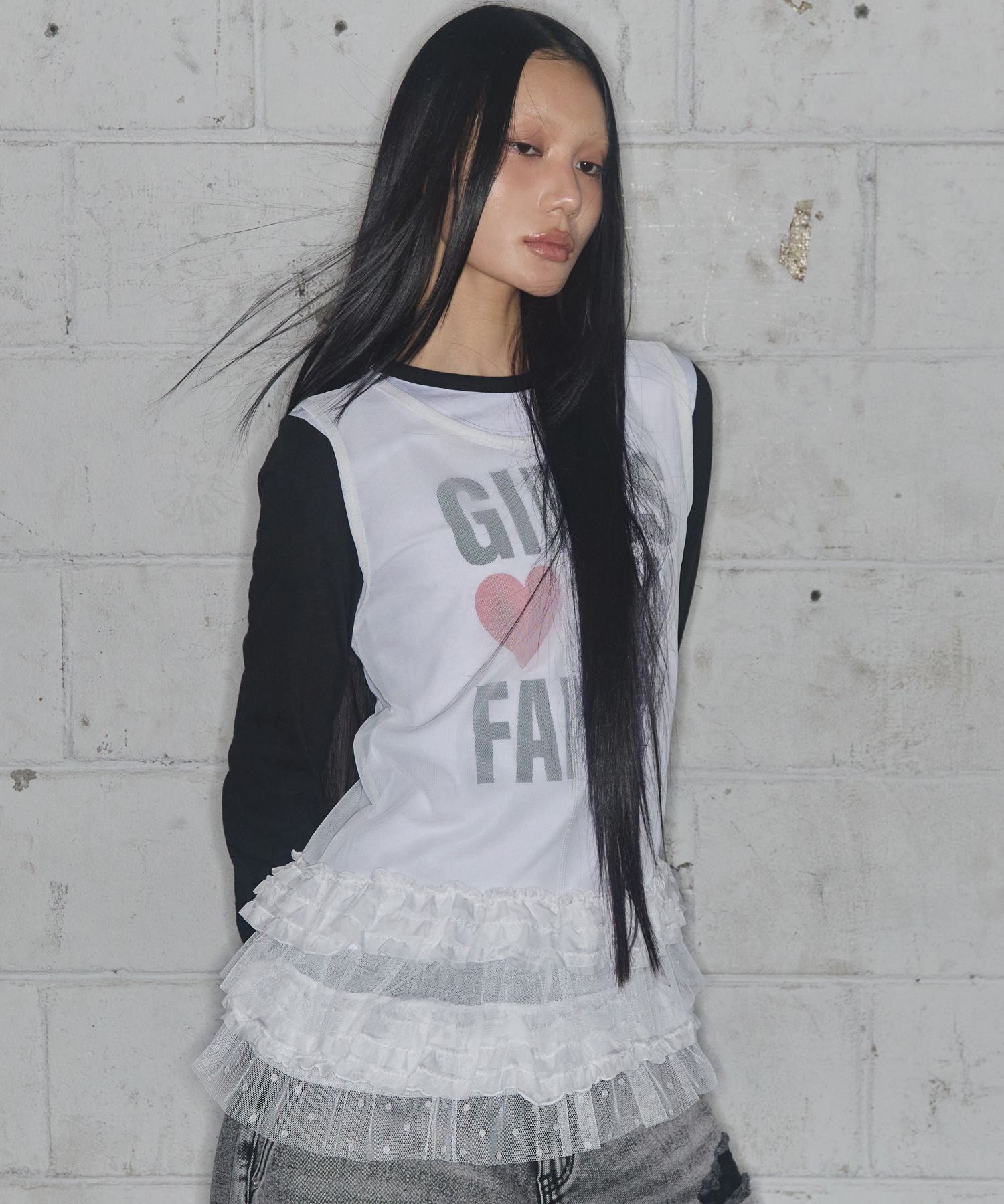 FANCY CLUB 點點層次迷你洋裝 F24ZD880WH