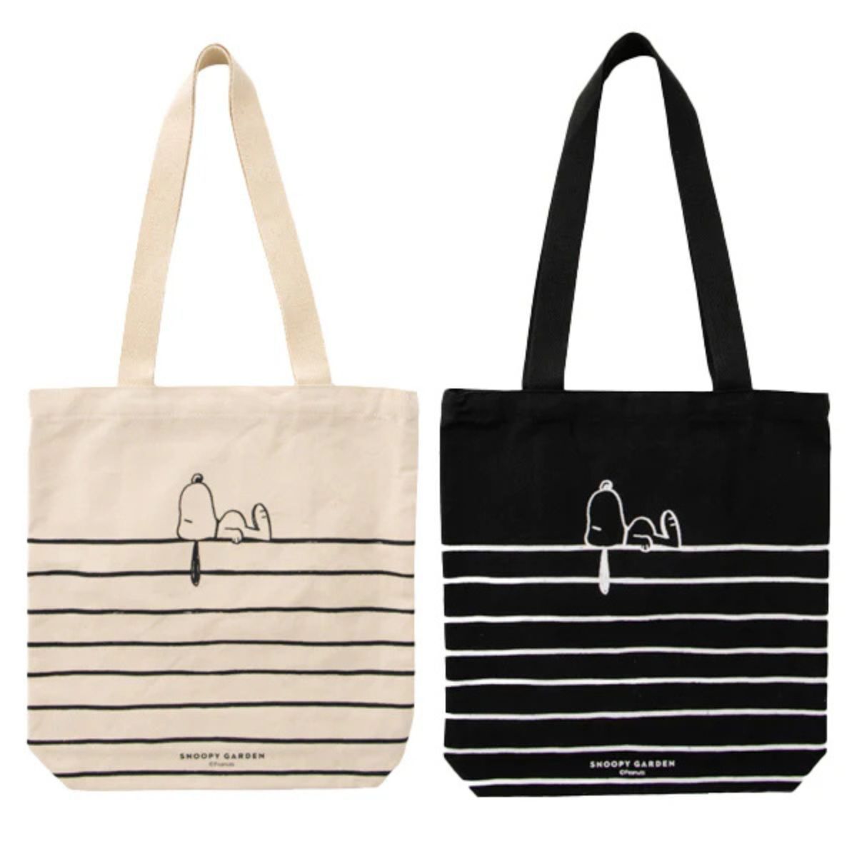 SNOOPY GARDEN 極簡條紋環保袋