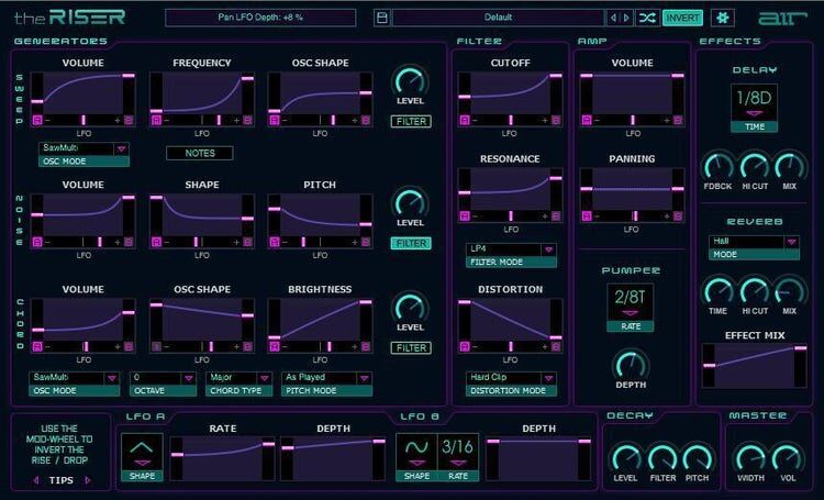 AIR THE RISER ｜合成器音效插件