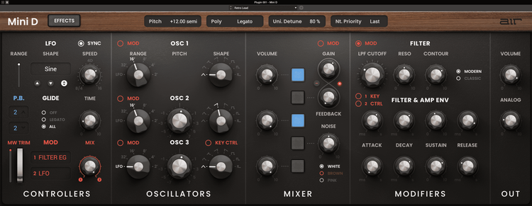 AIR MINI D｜虛擬合成器