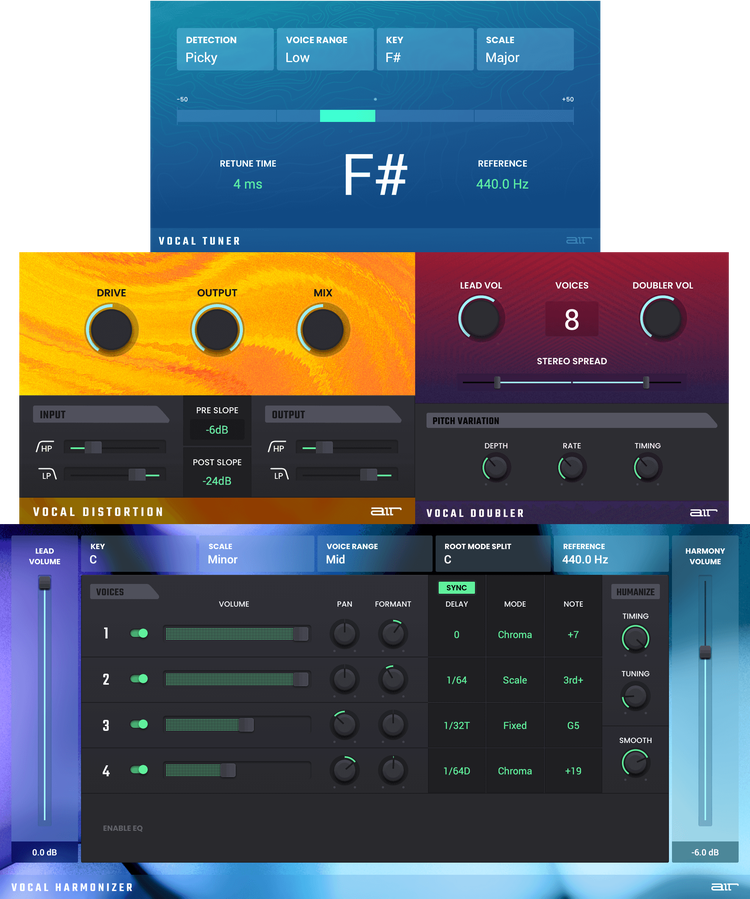 AIR VOCAL FX COLLECTION｜人聲效果器軟體套組