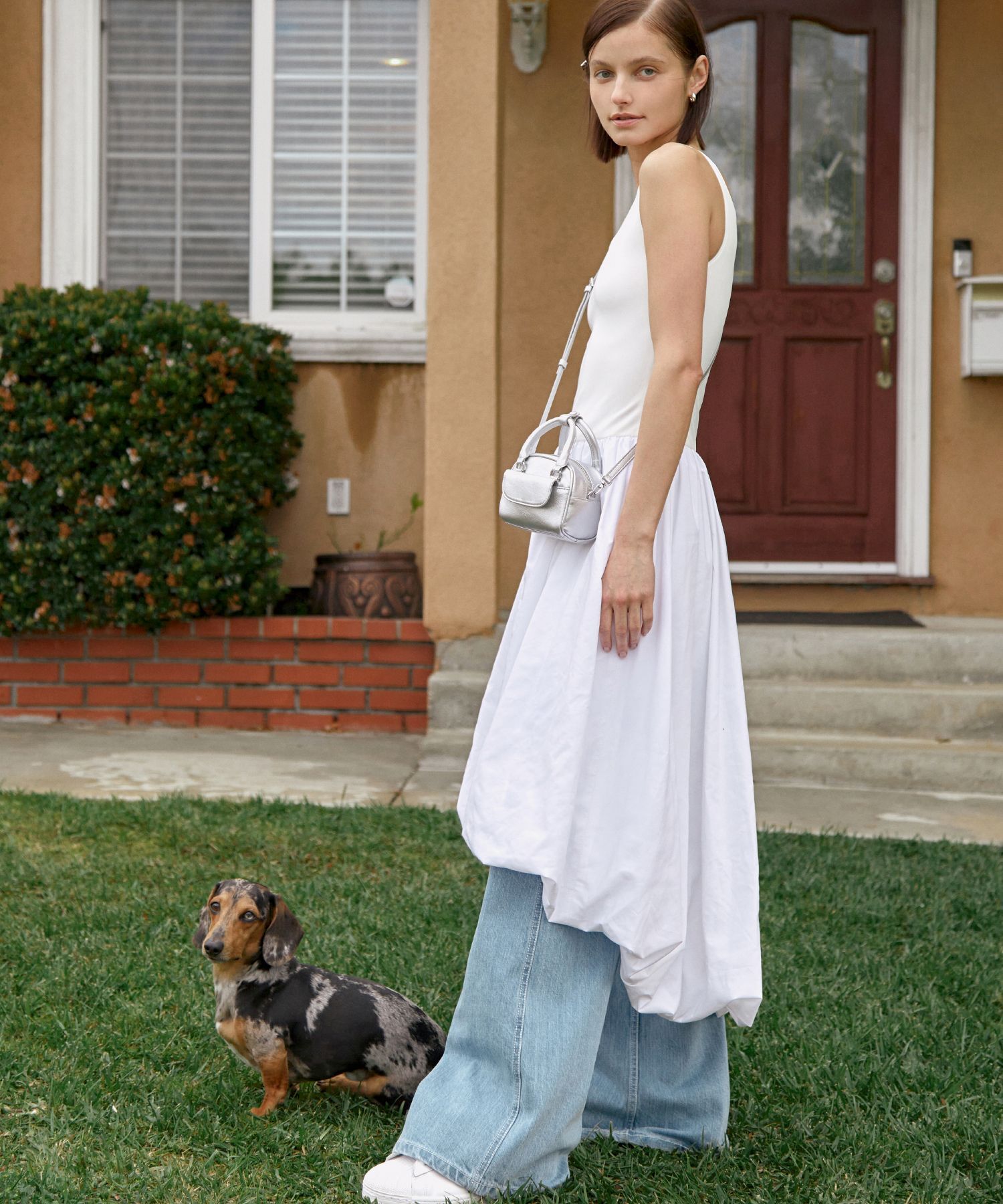 STAND OIL 許允真 宋智雅同款 迷你波士頓斜背包 23J-078A