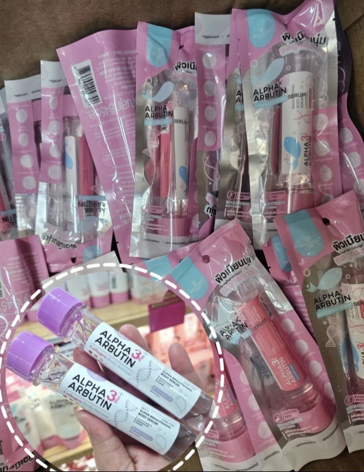 現貨 TH Precious alpha arbutin 3倍膠原美白身體精華45ml（有袋包裝)(A)