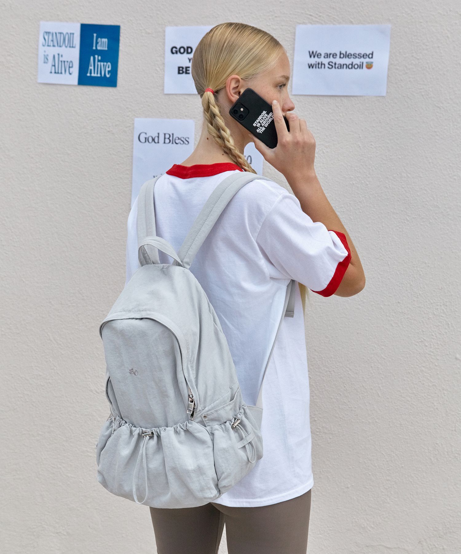 STAND OIL 綁繩後背包 23J-074A