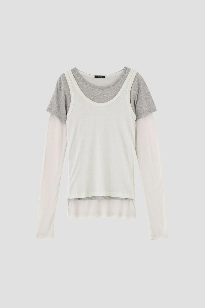 YLÈVE THREE LAYERED JERSEY P/O