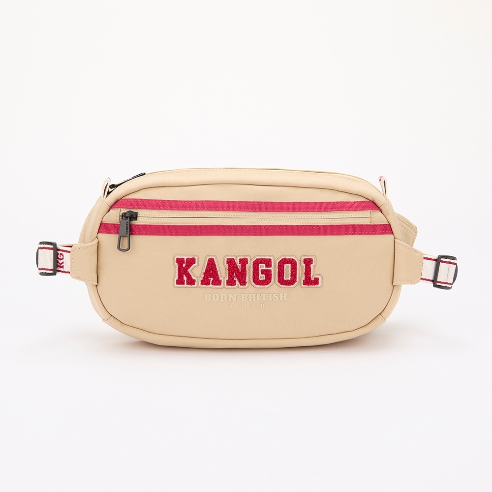 【Kangol】撞色織帶胸肩包｜輕量機能 潮流百搭-2色