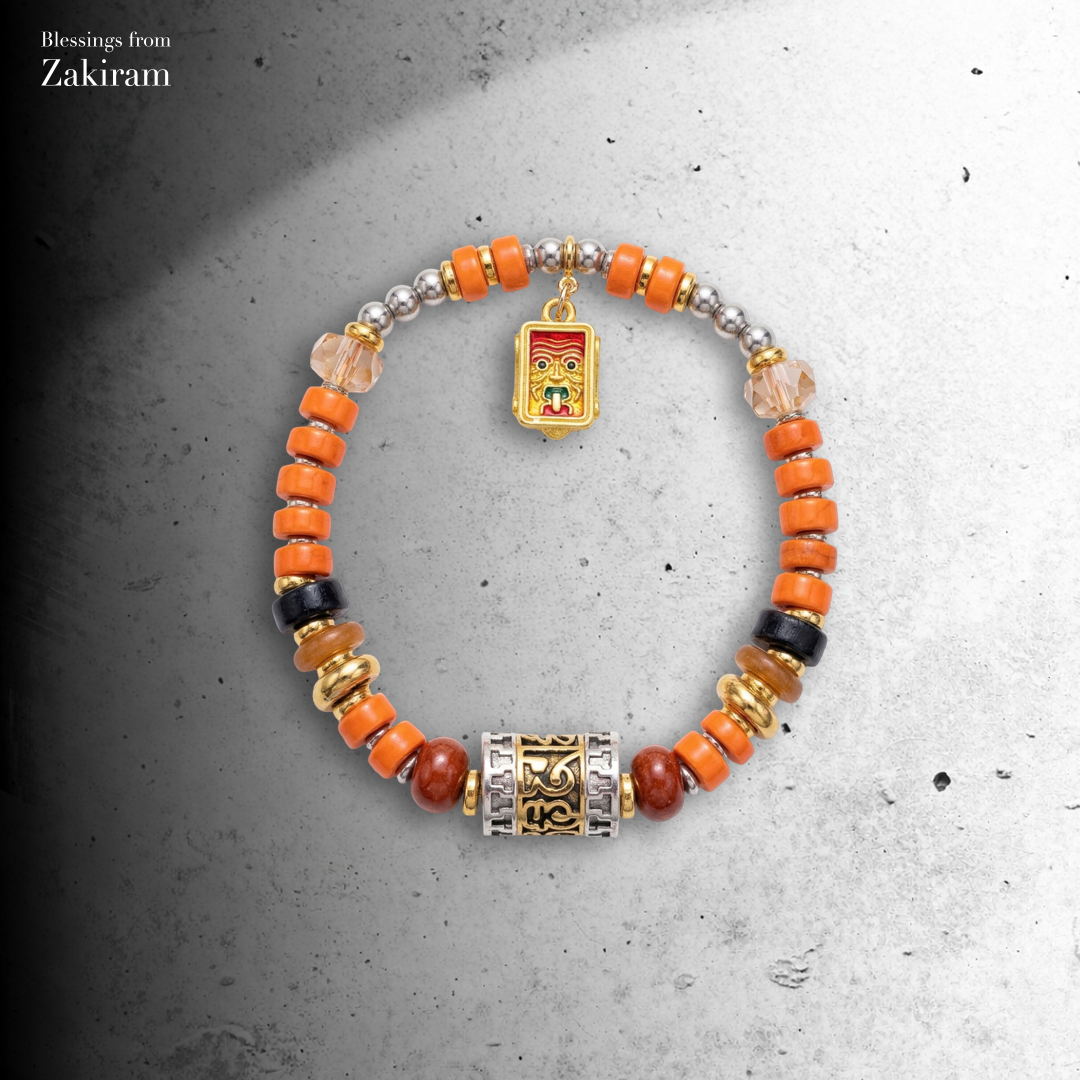 扎基拉姆 轉經輪轉好運 手串