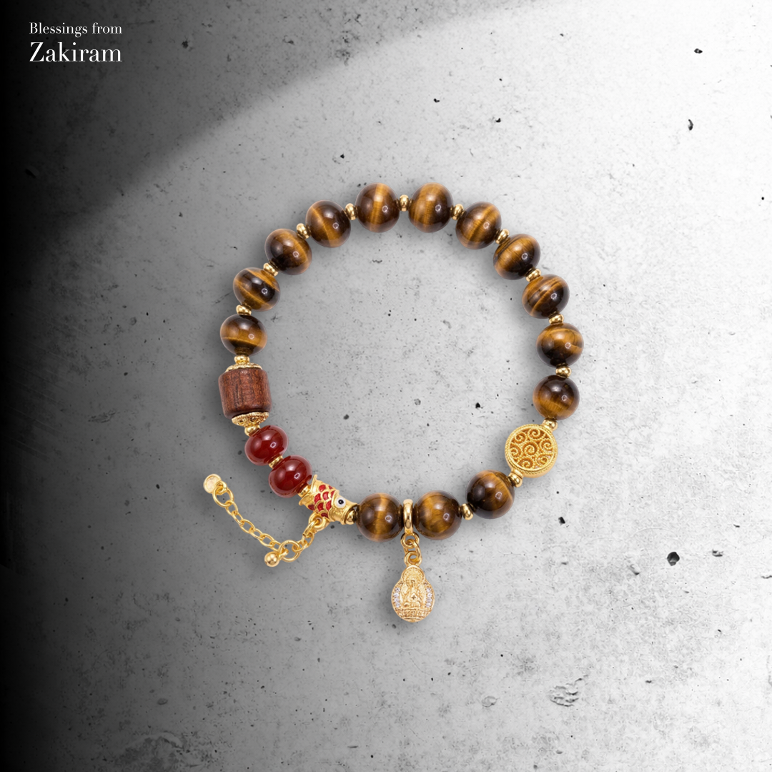 黃財神 虎眼石暴力招財 手串