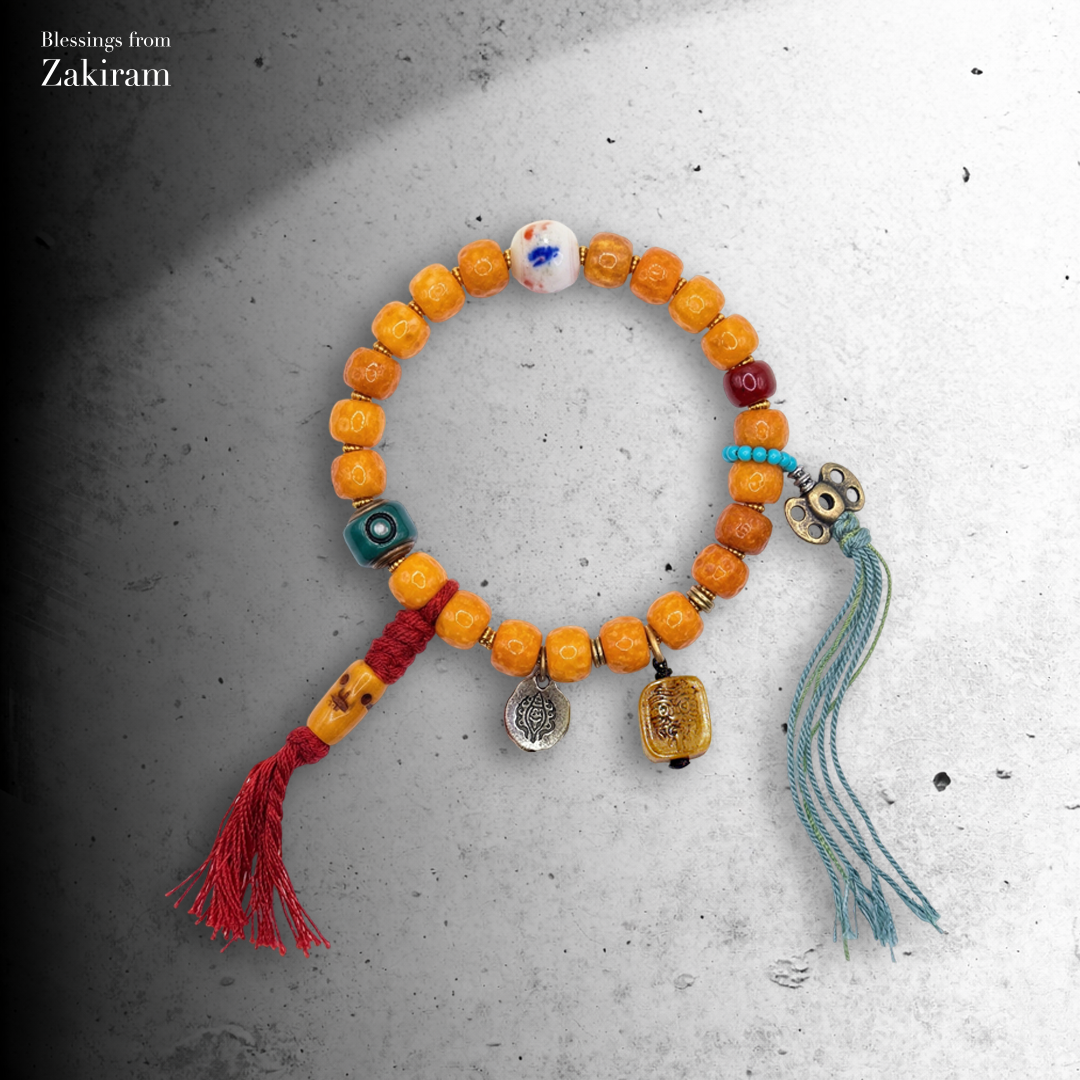 扎基拉姆 辟邪納福牛骨珠 手串