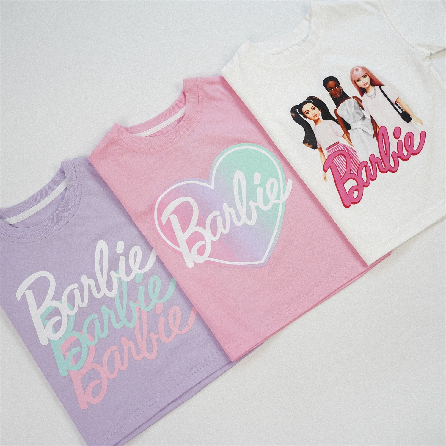 三色粉嫩芭比上衣