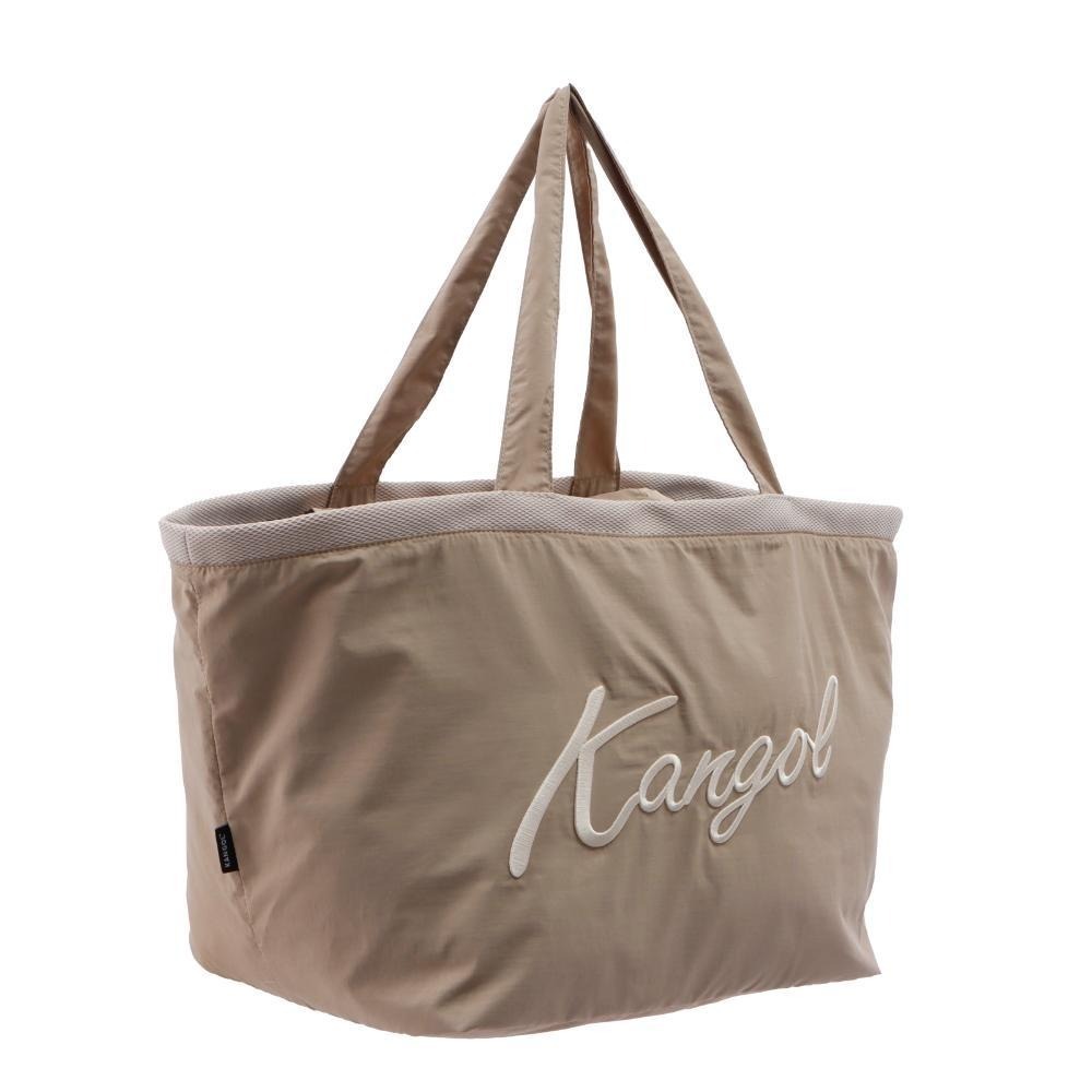【Kangol】水洗尼龍托特旅行包｜超大容量 多用途收納-2色