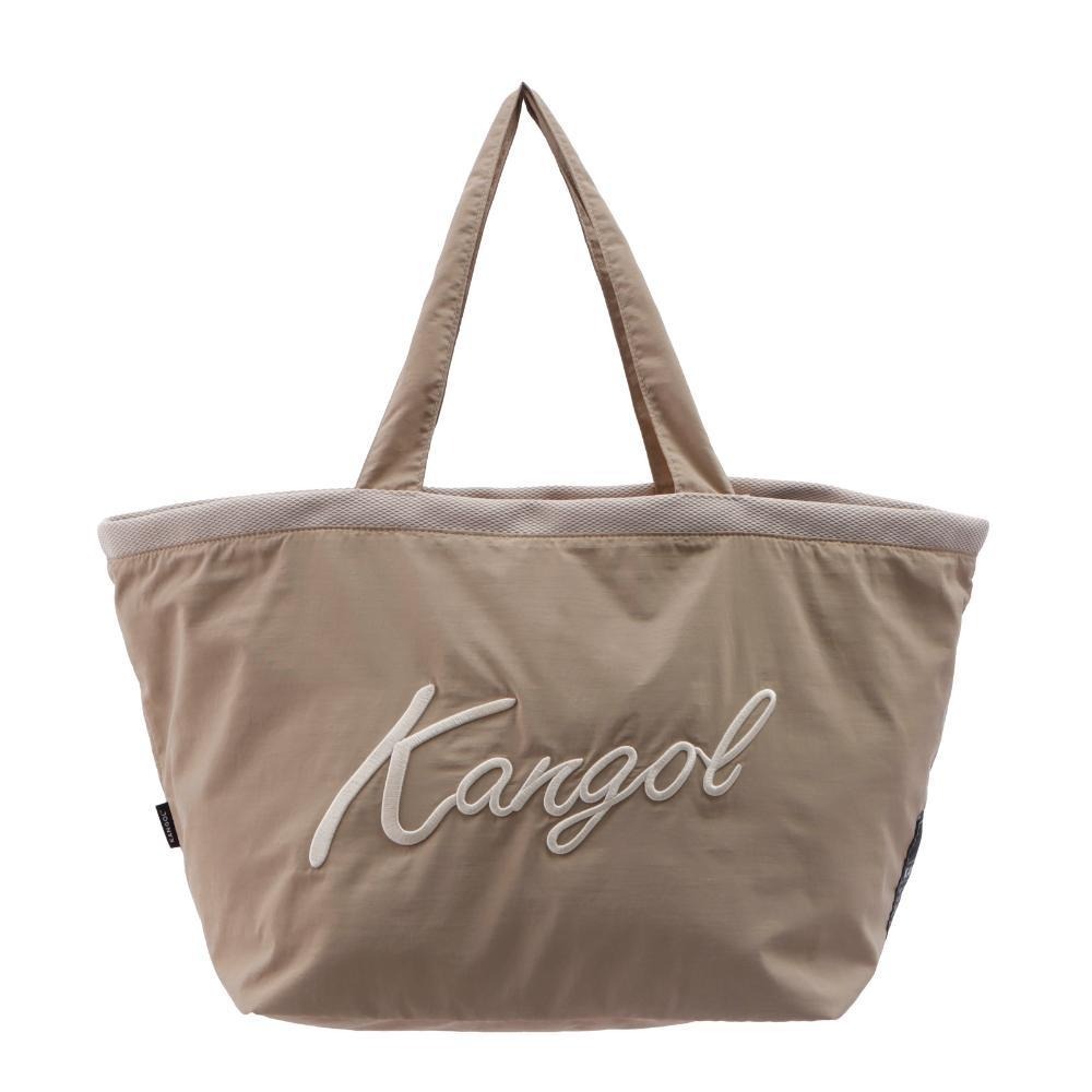 【Kangol】水洗尼龍托特旅行包｜超大容量 多用途收納-2色