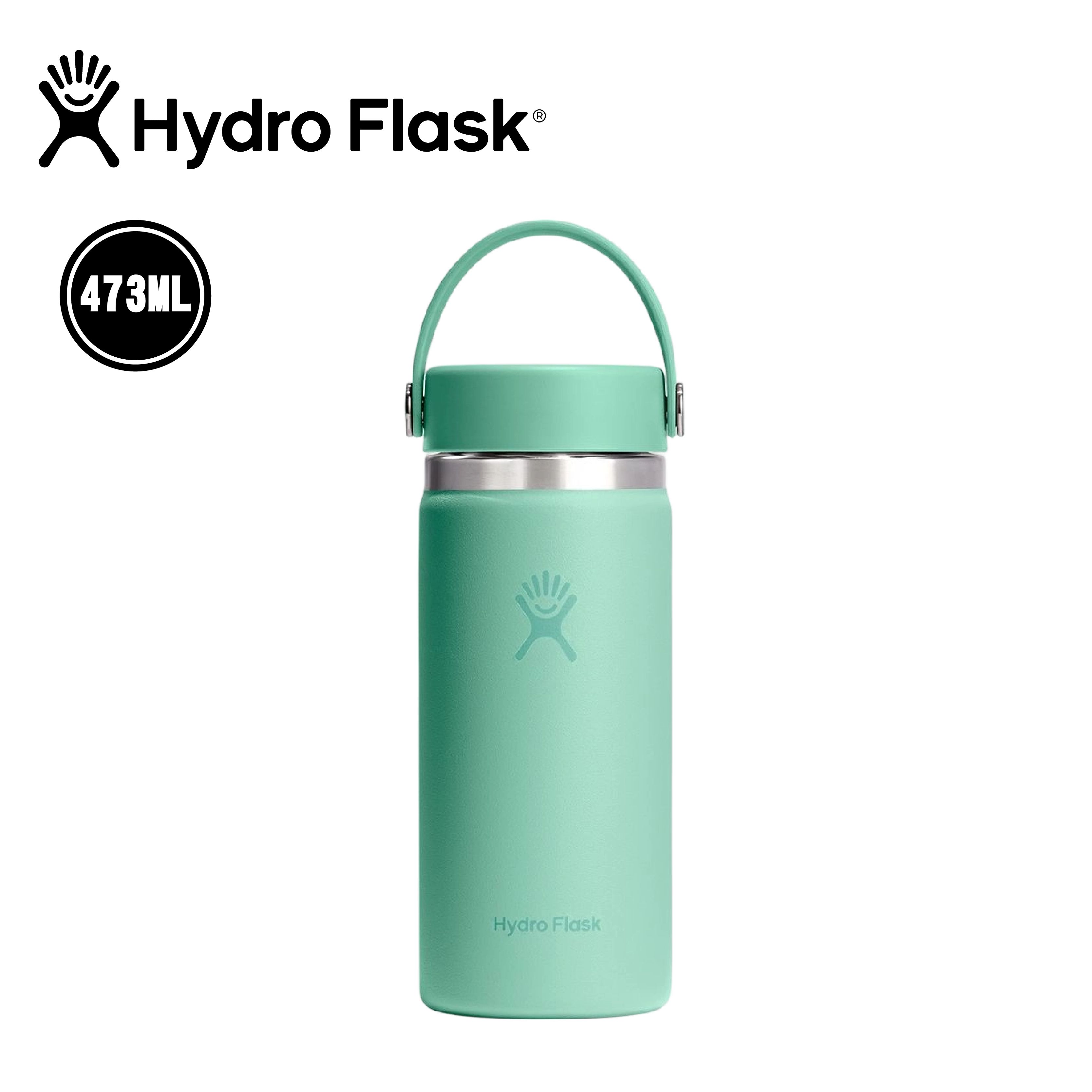 Hydro flask 美國 寬口真空保溫鋼瓶 16oz/473ml (蒂芬尼藍色) 52HFW16CTS344