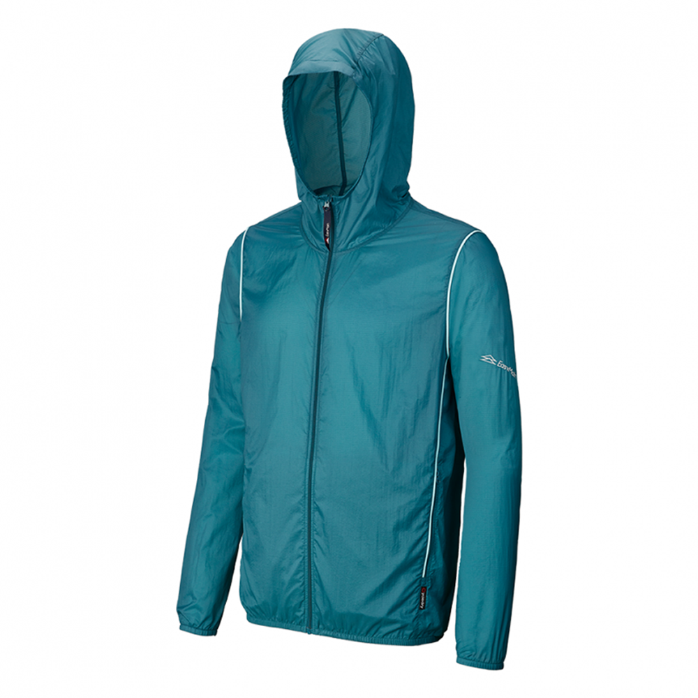 EasyMain 衣力美 收納輕巧隨身風衣(單層) 男款 (湖水藍色) 14EMD26405