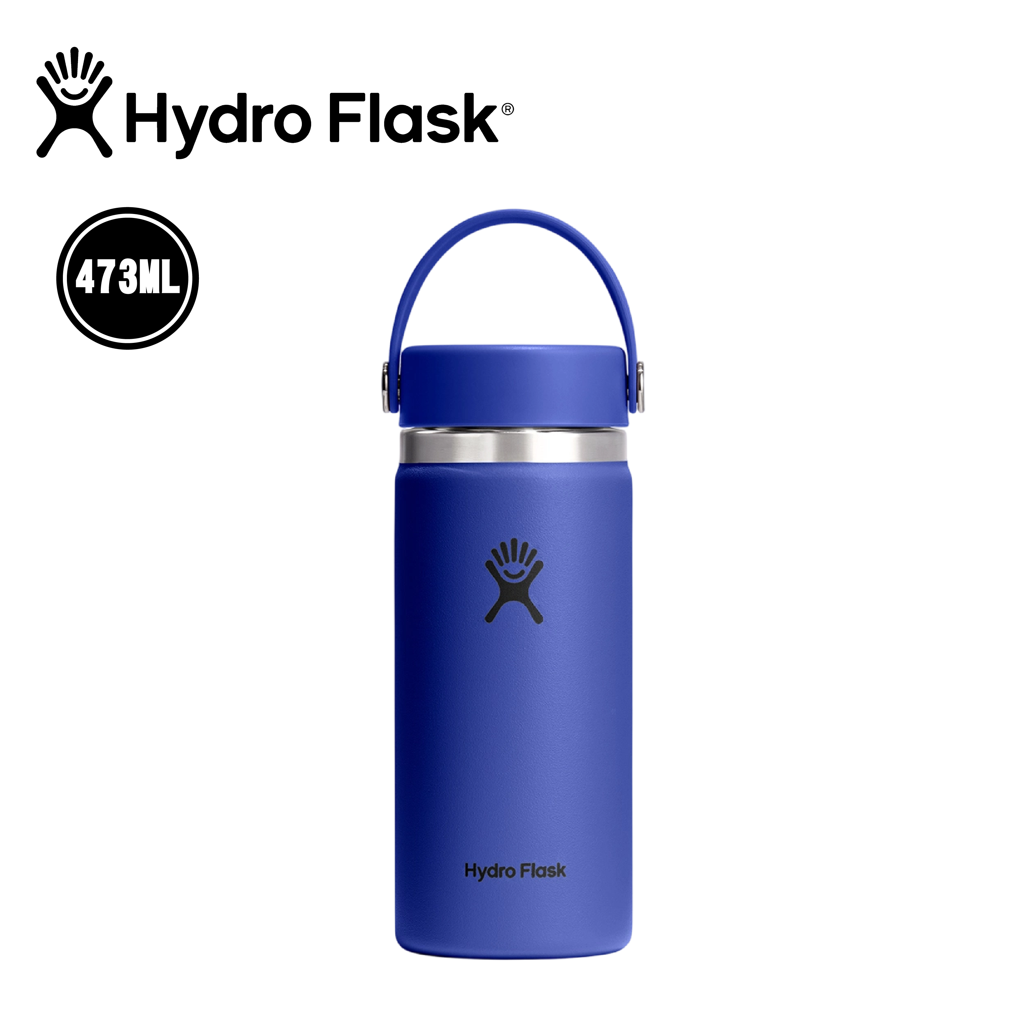 Hydro flask 美國 寬口真空保溫鋼瓶 16oz/473ml (卡普里藍色) 52HFW16CTS382