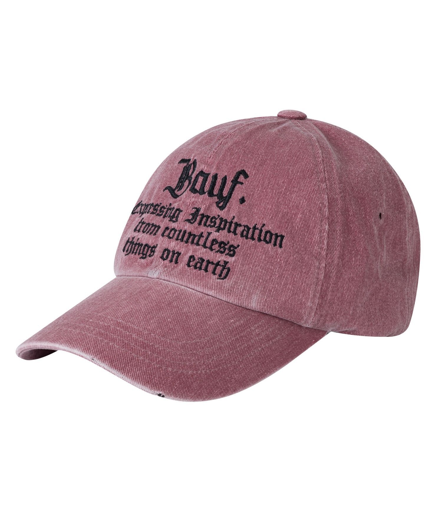 BAUF B 復古水洗棒球帽 [粉紅] BFH-22A-U-PNK-008