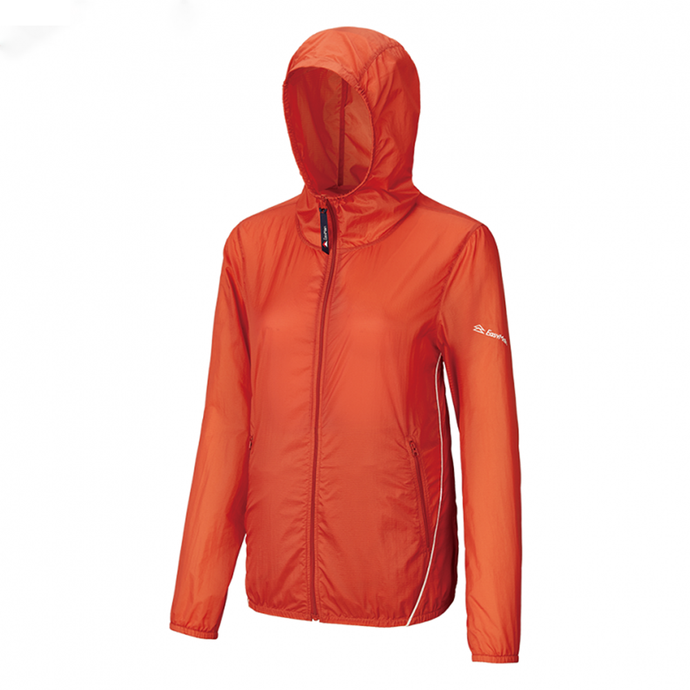 EasyMain 衣力美 收納輕巧隨身風衣(單層) 女款 (橘色) 14EMD26406