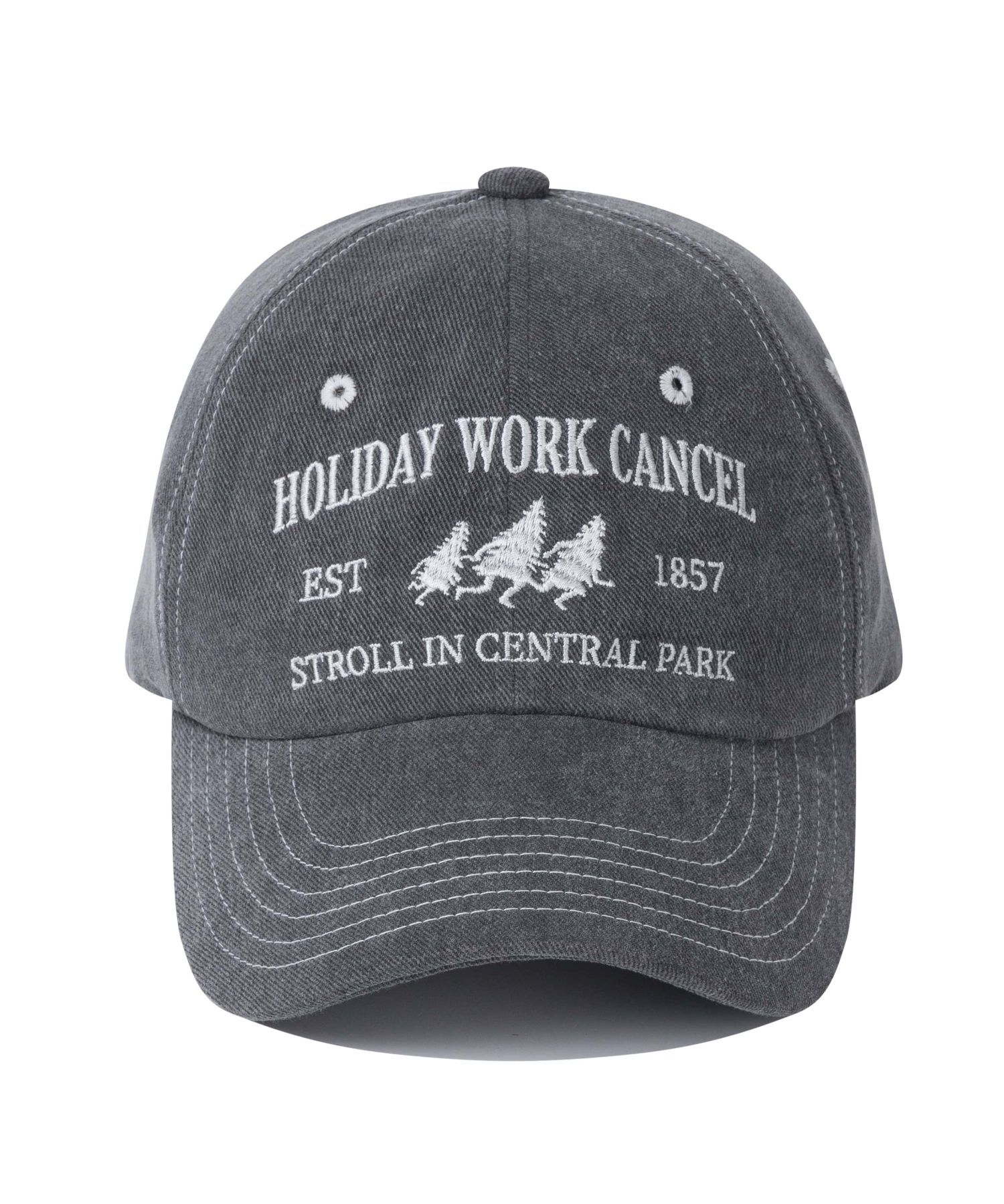 BAUF HWC 水洗棒球帽 灰色 BFH-22A-U-GRY-001