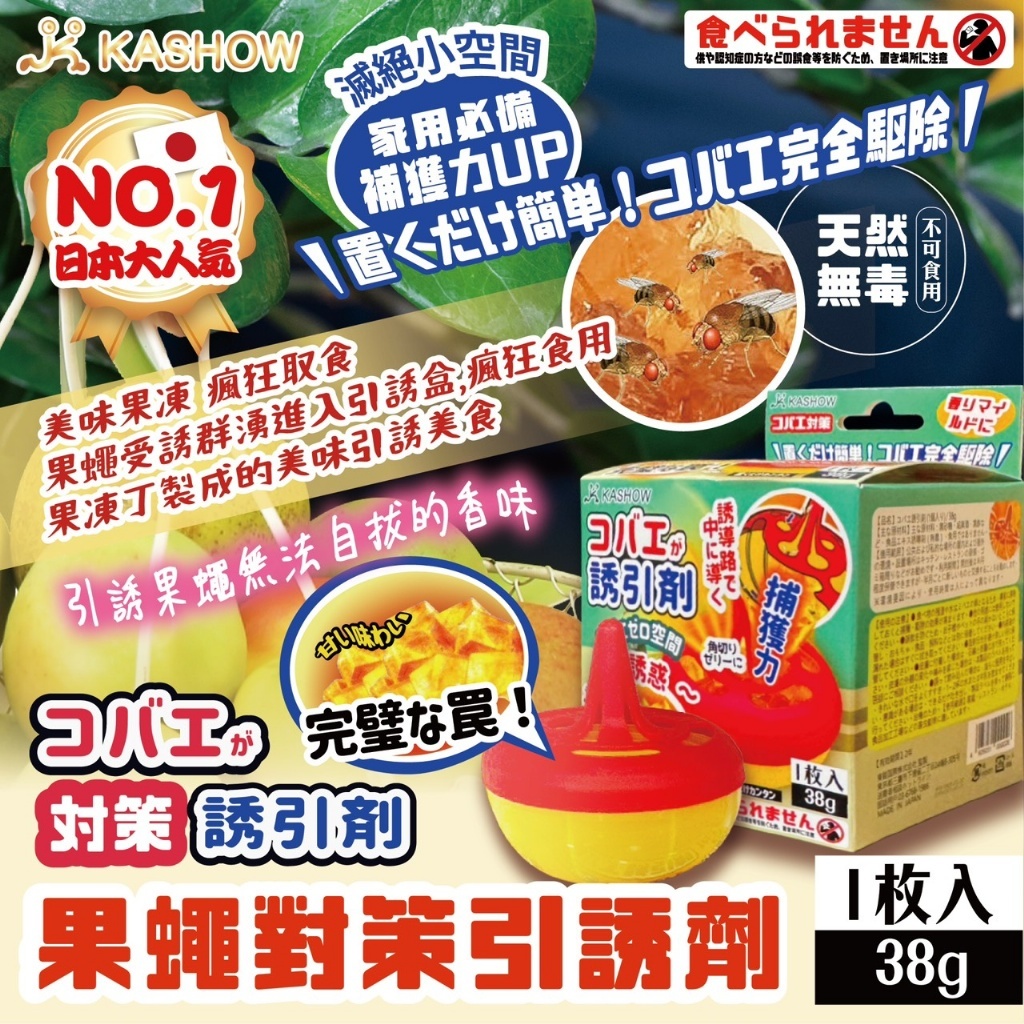 WSBB11104 日本人氣大推 ✨【果蠅對策引誘劑】(綠盒)（1套2個）（現貨）