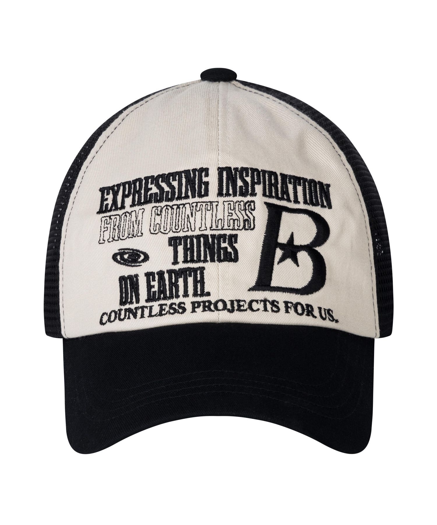 BAUF B Logo 網眼老帽 黑色 BFH-23A-U-BLK-014