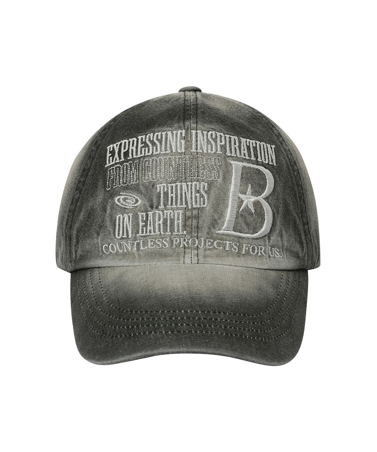 BAUF B Logo 丹寧棒球帽 水洗黑 BFH-23A-U-BLK-045