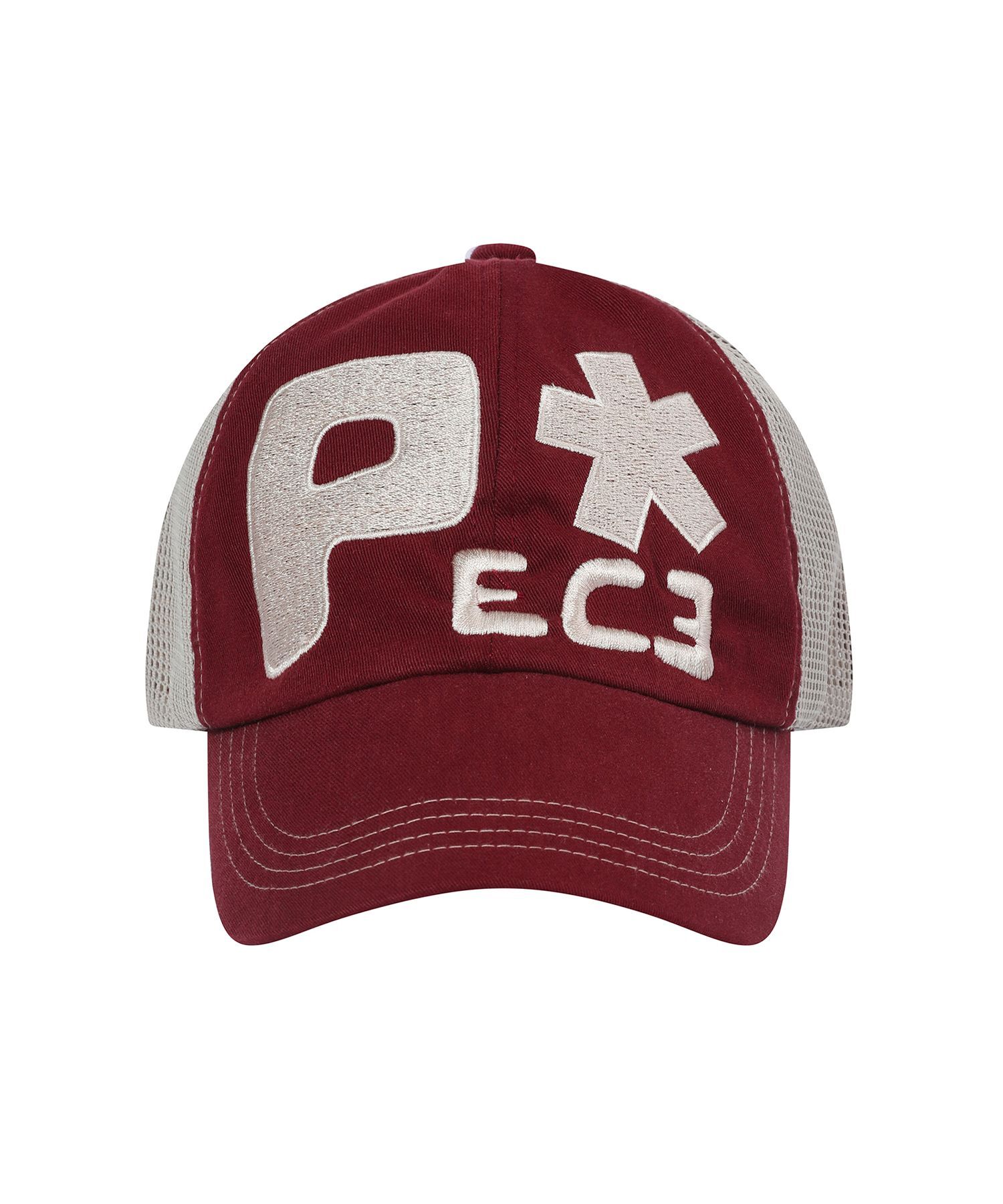 BAUF Peace 大Logo 網眼棒球帽 酒紅色 BH25SS-UBRN5