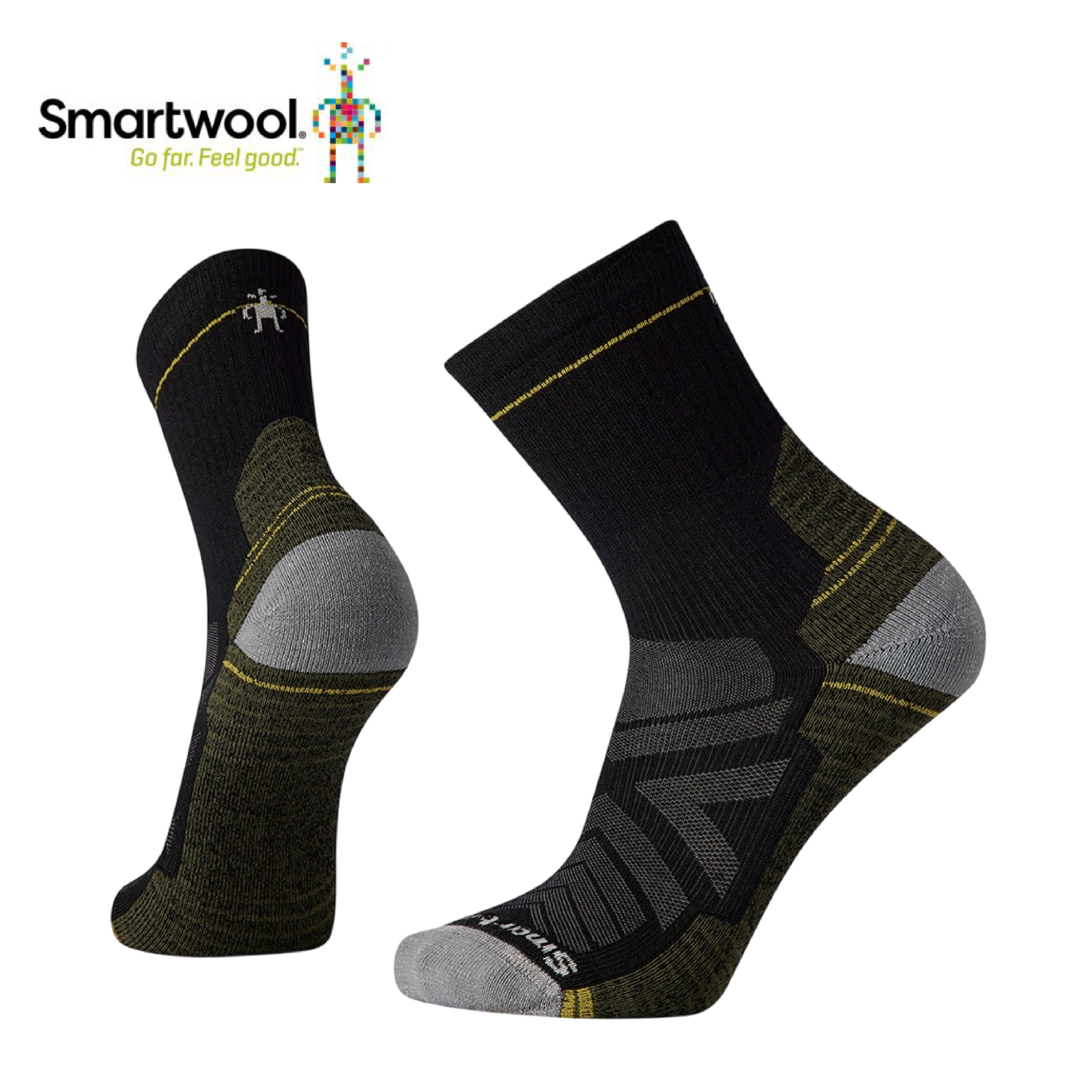 Smartwool 美國 機能戶外全輕量減震中筒襪 中性款 (黑色) 44SW001613