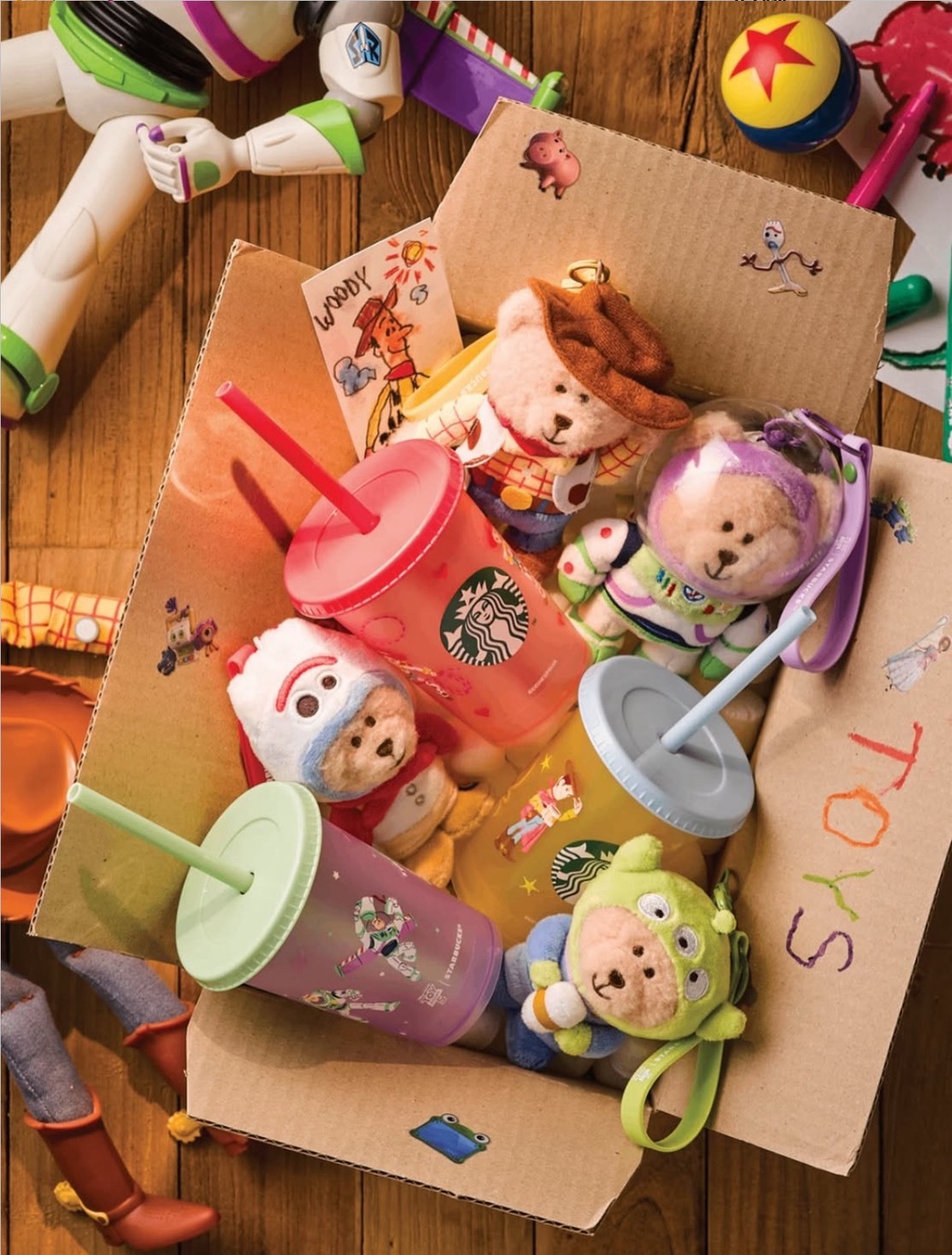 <玩具總動員聯名> STARBUCKS 星巴克  熊熊吊飾