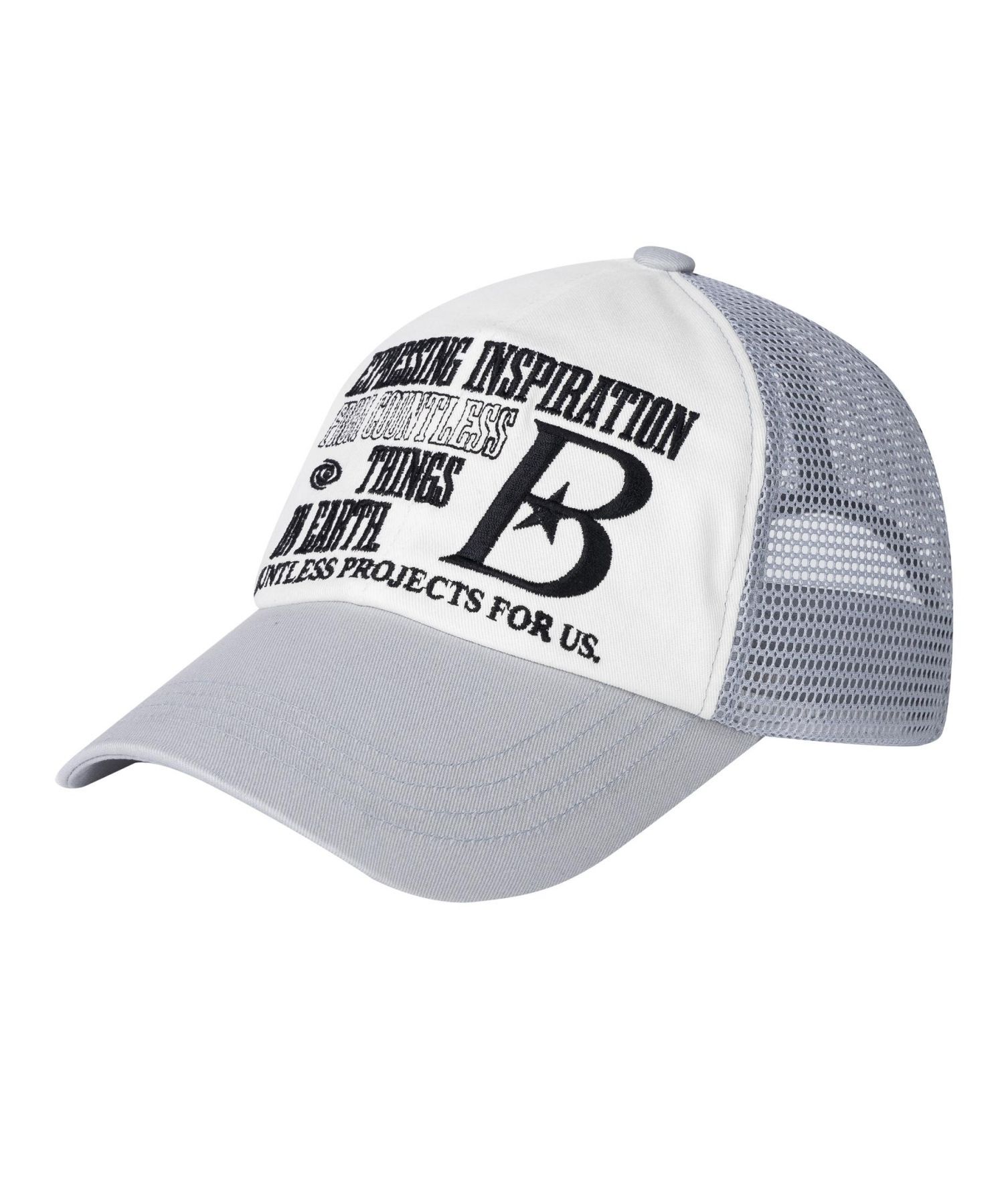 BAUF B Logo 網眼棒球帽 BFH-23A-U-GRY-016