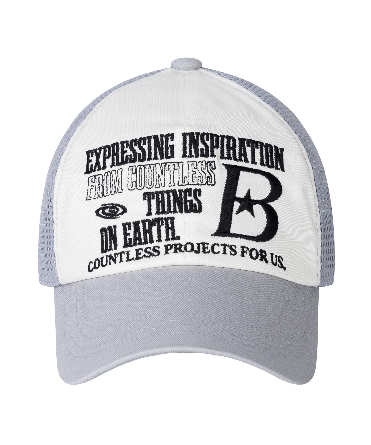 BAUF B Logo 網眼棒球帽 BFH-23A-U-GRY-016
