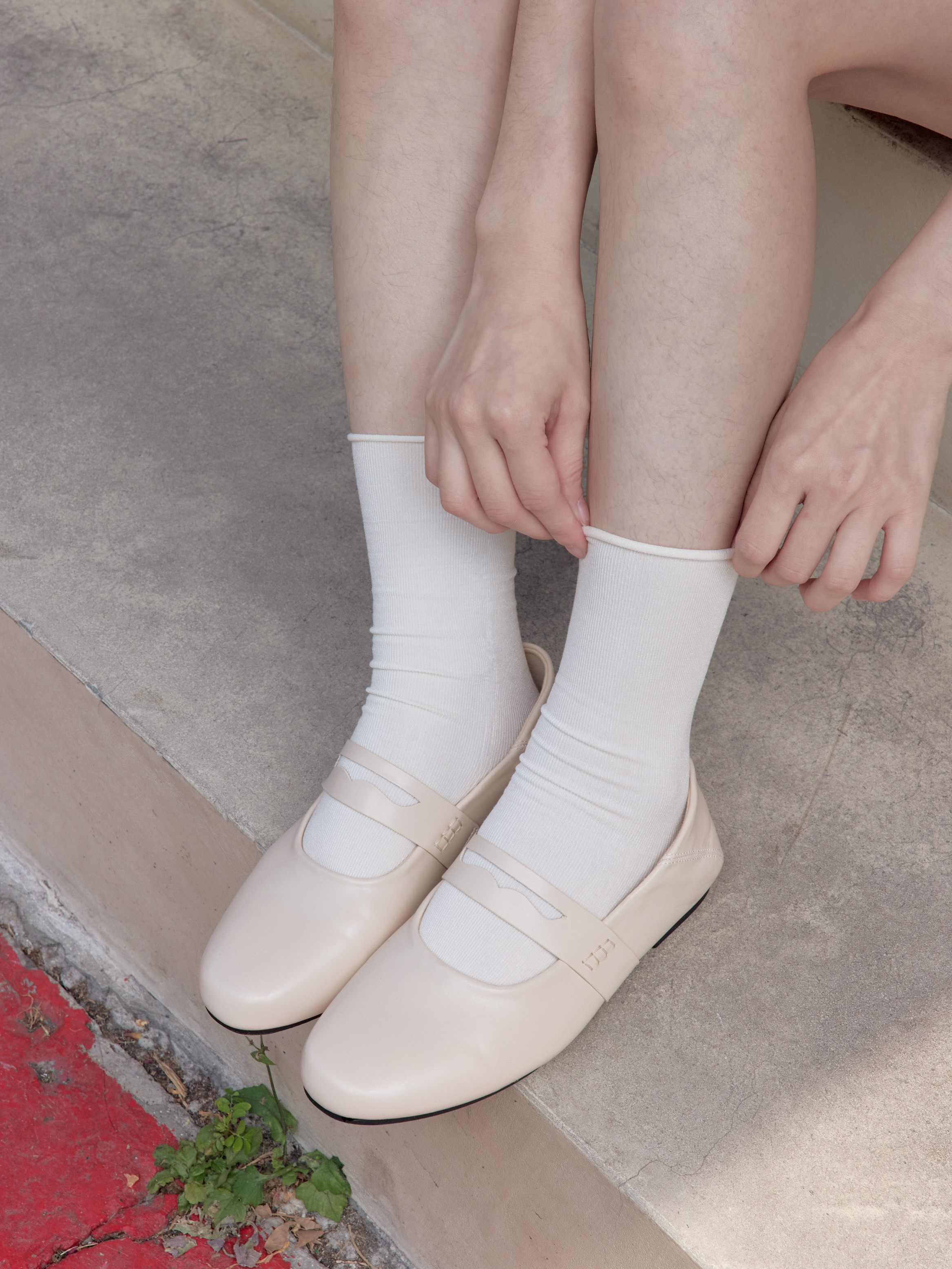 好走推薦 氣質軟皮娃娃鞋