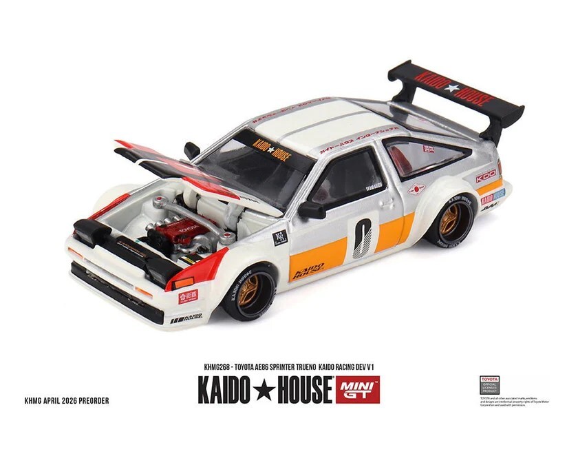 [預訂] Kaidohouse x MINIGT 1/64 豐田 Toyota AE86 Sprinter Trueno Kaido Racing Dev V1