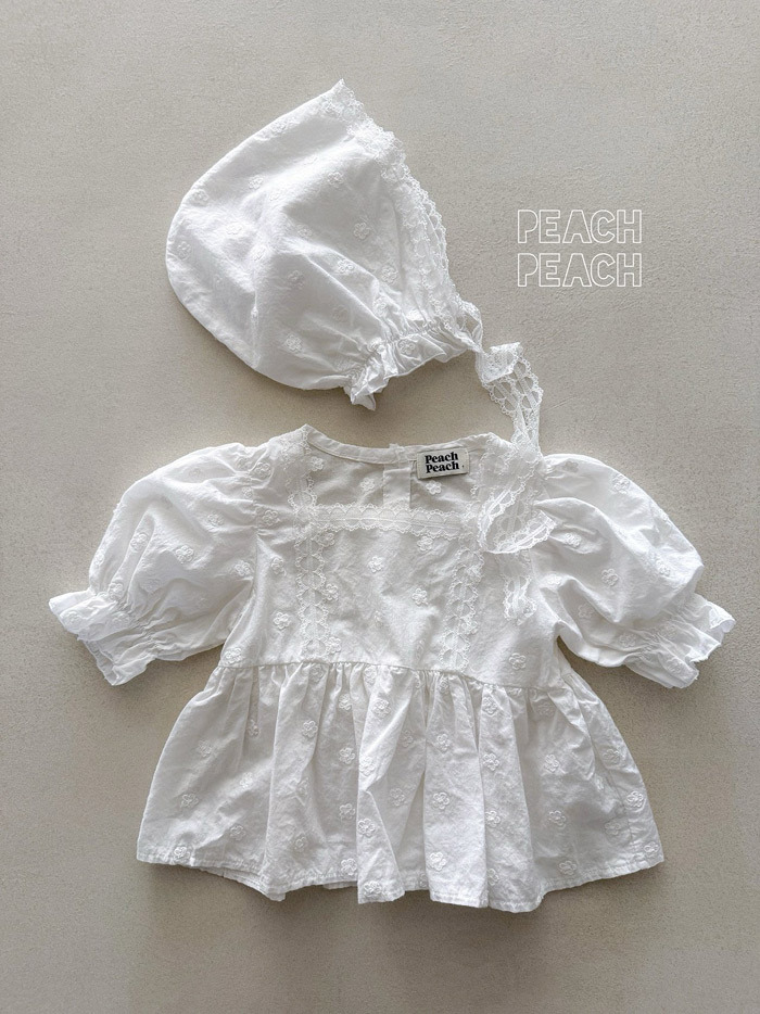 正韓夏PEACHPEACH 蕾絲小花上衣