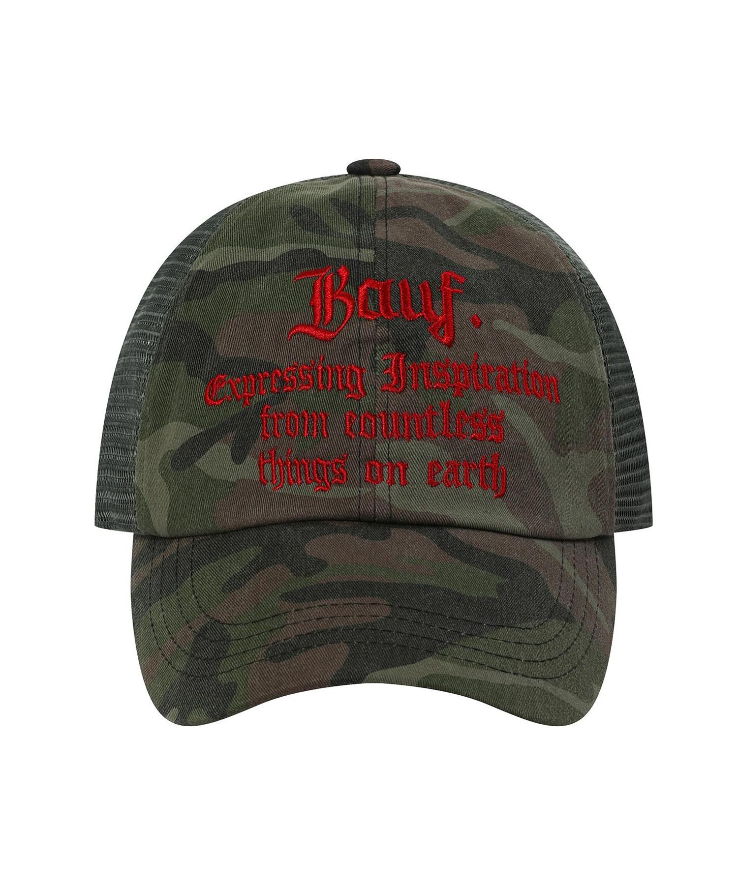 BAUF B 復古迷彩網眼棒球帽 BFH-24A-U-CAM-092