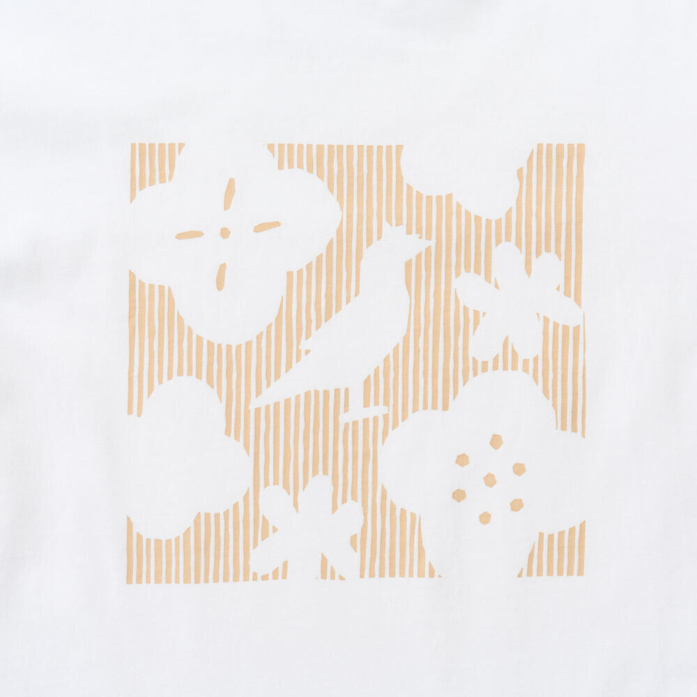 印花樂寬版絹印T恤/