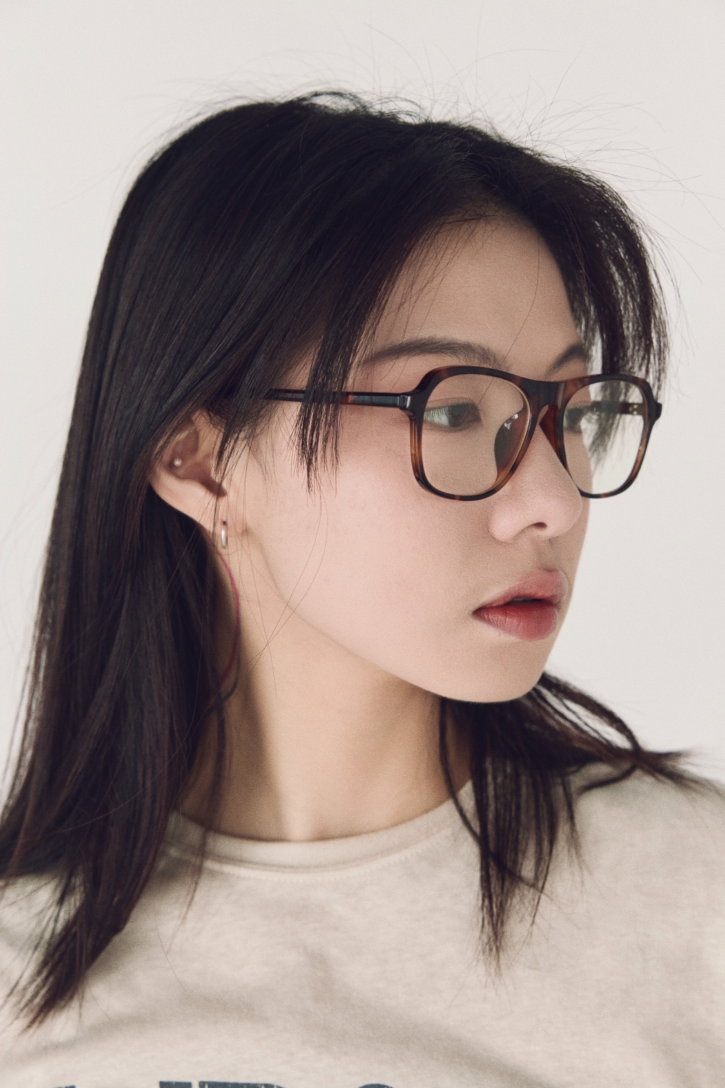 細邊飛行框眼鏡-琥珀