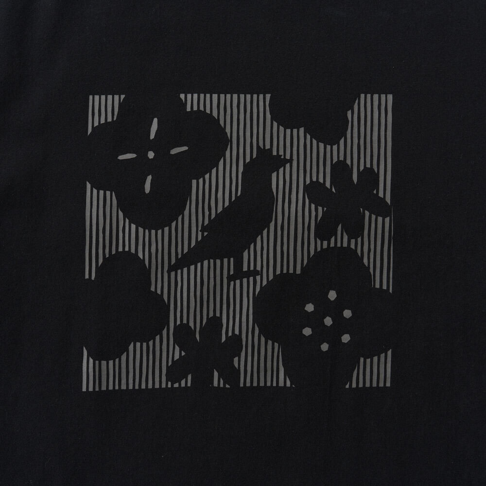 印花樂寬版絹印T恤/