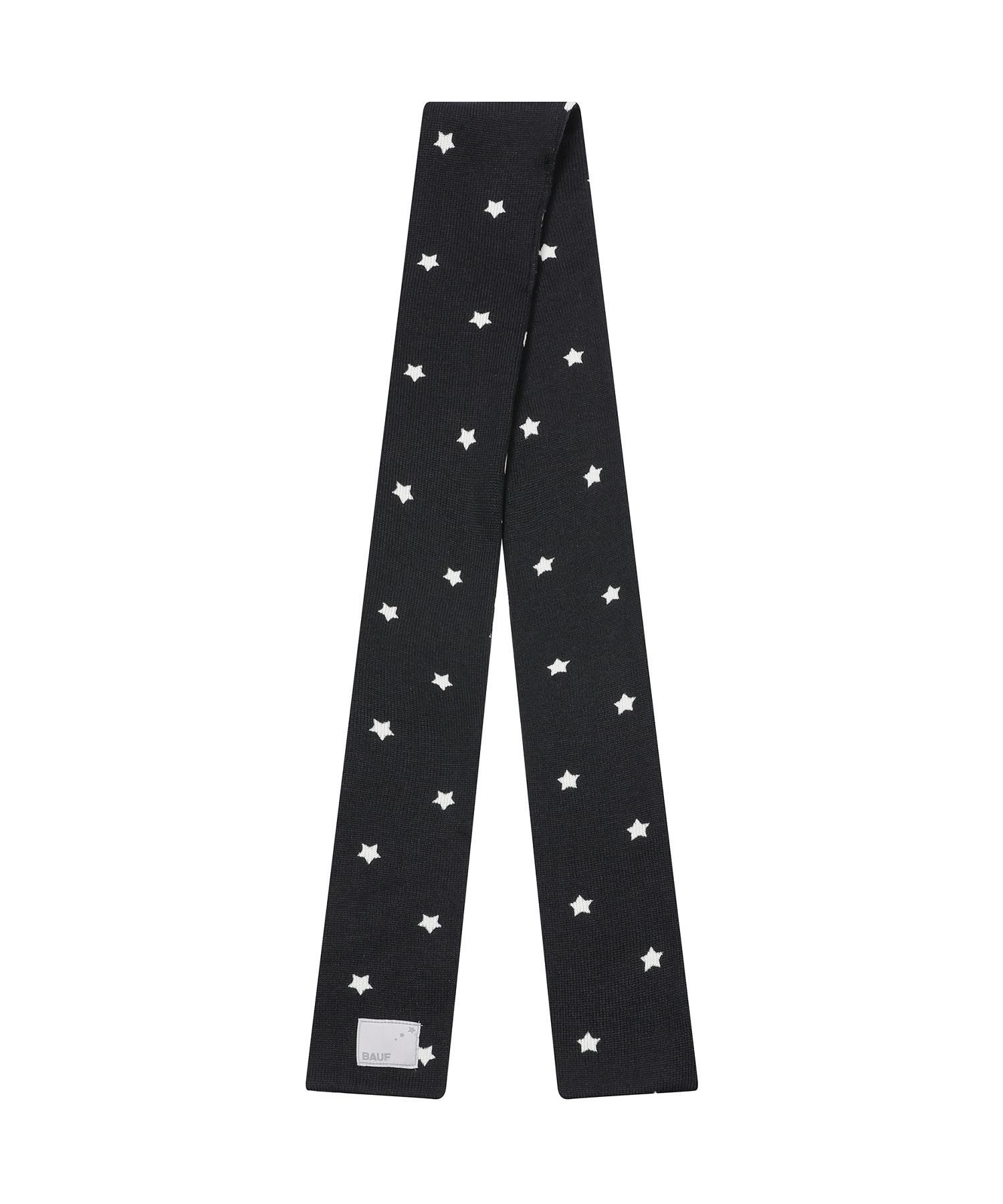 BAUF 星星針織圍巾 BA25FW-WBLK2F