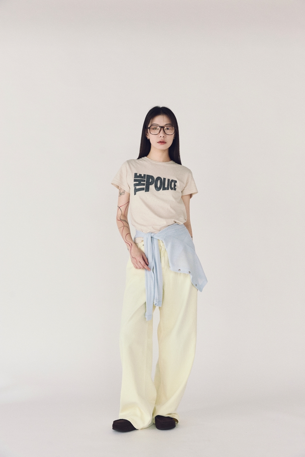 夏日檸檬黃牛仔褲