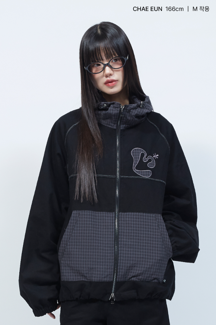 【直播】LMR LX041355 LOGO撞色連帽外套