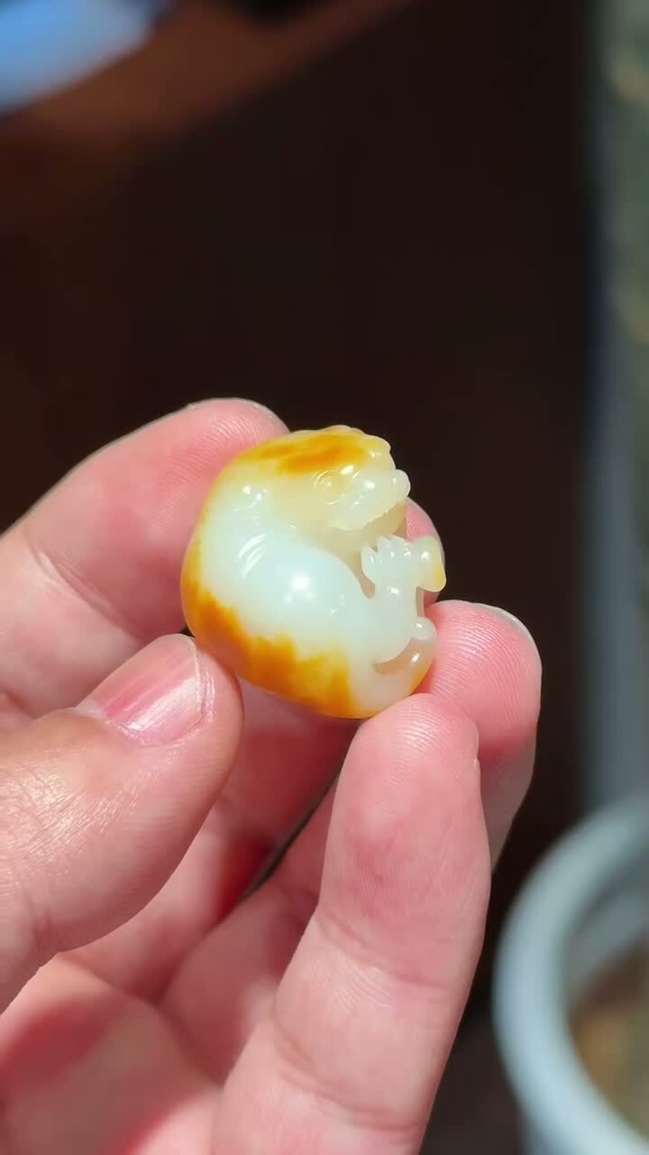 和田玉貔貅,天然和田玉軟玉