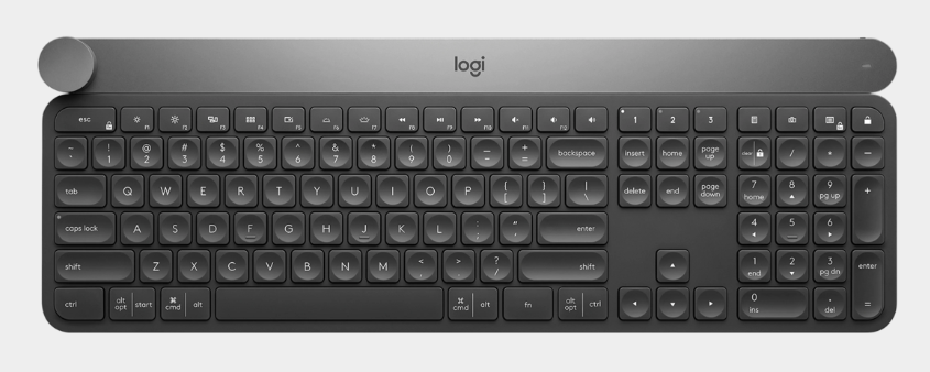 (2026春季限時優惠) Logitech Craft 高階轉鈕無線鍵盤 - 920-008507