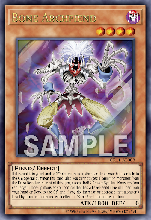 CR11-AE008 (UR)Bone Archfiend(骸骨惡魔)