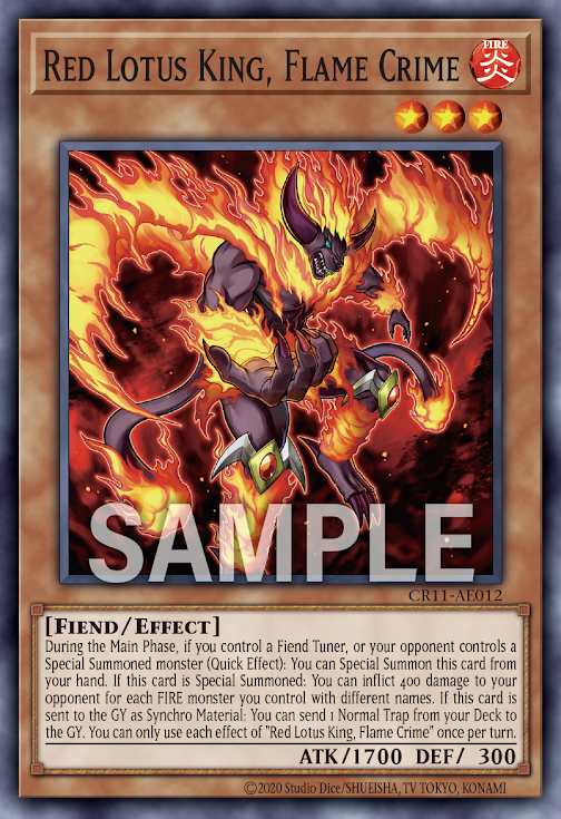 CR11-AE012 Red Lotus King, Flame Crime(紅蓮王 焰罪)