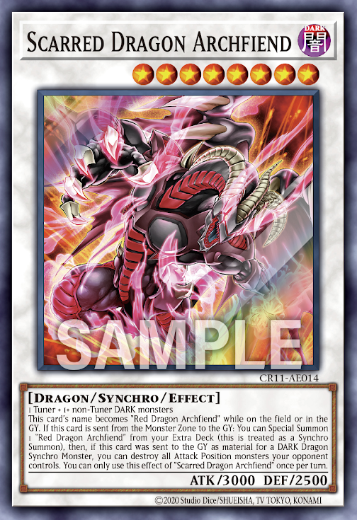 CR11-AE014 (SR)Scarred Dragon Archfiend(紅蓮惡魔)